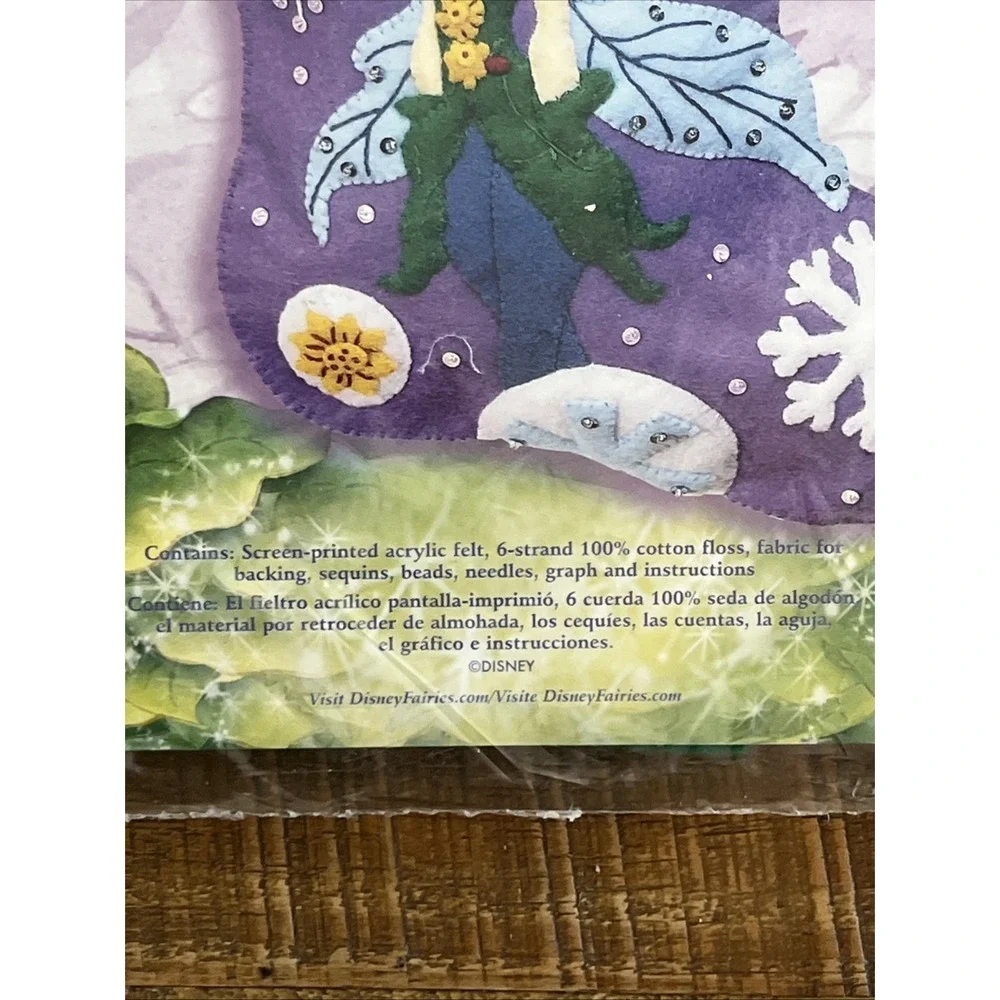Janlynn Lily Fairy Stocking Kit Disney  Tinker Bell & Friends 2007 NIB